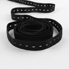 Glass knitted, perforated, 20 mm, 10 ± 0.5 m, black color