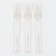 Plastic “shine” forks, set 12 pieces, color gold