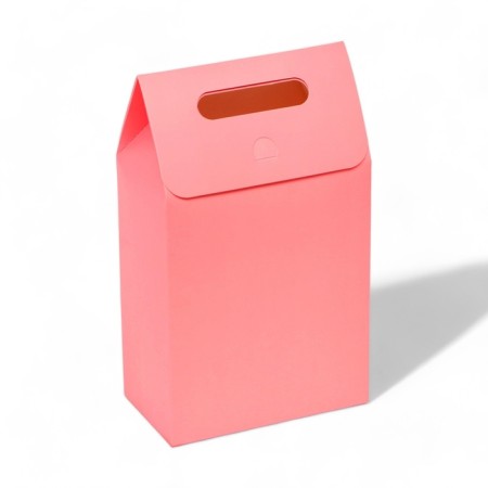Box-pack with handle, pink, 27 x 16 x 9 cm-2