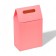 Box-pack with handle, pink, 27 x 16 x 9 cm
