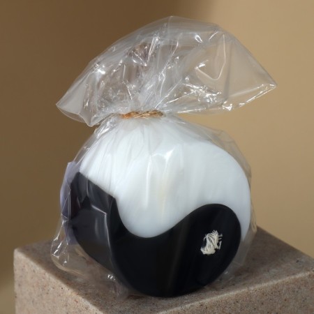 Interior candle "yin-yang", black and white-2