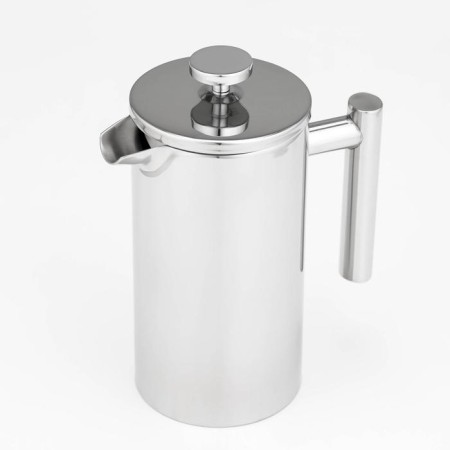 French press made of stainless steel "MOKO", 1 l, chrome color-2