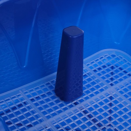 RIF toilet with a column, for dogs, 40 x 40 cm, blue-2