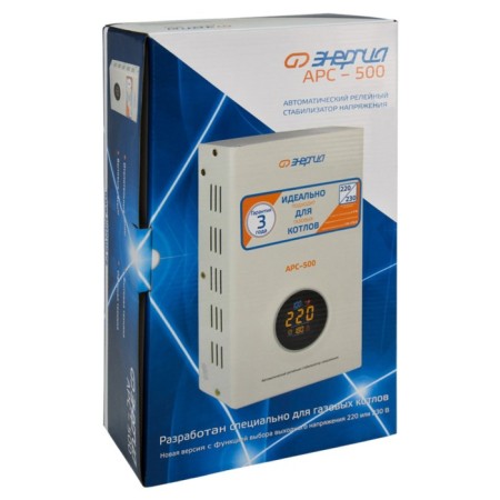 Voltage stabilizer single-phase ARS-1500 Energy for boilers +/- 4%-8