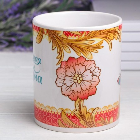 Sublimation mug "best mom" 320 ml, with application-1