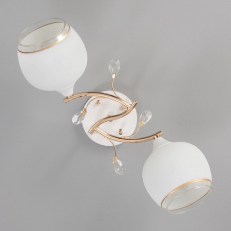 Celestial chandelier Kimberly 2HE27 40W gold, white-3