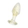 Anal plug Toyfa, acrylic, golden, 8 cm, D 2.8 cm
