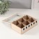 Casket tree with divisions "Roof a house with hearts" Black with white 23x15x7 cm