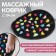 Massage rug, d = 34 cm, black/multi -colored color