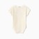 Body baby with short sleeve, milk color, height 68 cm (3-6 months)