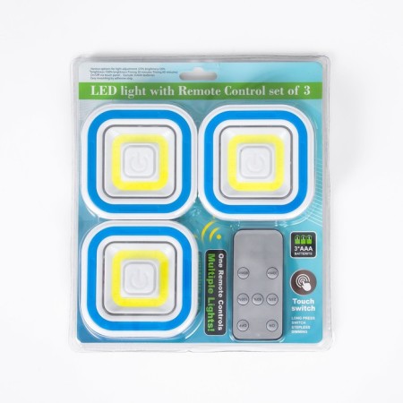 Nightlight with LET LED FDD (set of 3 lamps and remote control) 3xaa 3x20x23 cm Risalux-1