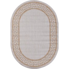 Oval carpet Merinos Vegas, size 100x200 cm, color Cream
