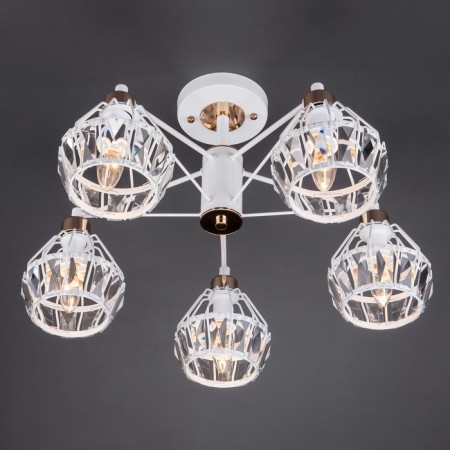LORD 5x60W E14 white chandelier 61x61x36cm-2