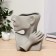 VAZ Coramics Table "Sophisticated Profile" 14.5x8x20 cm, gray