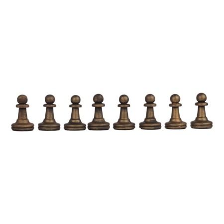 Chess figures, polystone, King H-8.8 cm d-3.8 cm, pawn H-4.2 cm d-2.7 cm-4