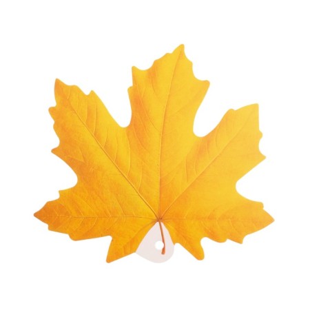 Poster "Mine Leaf" yellow, 10 x 11 cm
