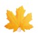 Poster "Mine Leaf" yellow, 10 x 11 cm
