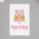 Stick Paper "Happy Birthday. Owl with Hearts" set of 50 pcs 8x5 cm