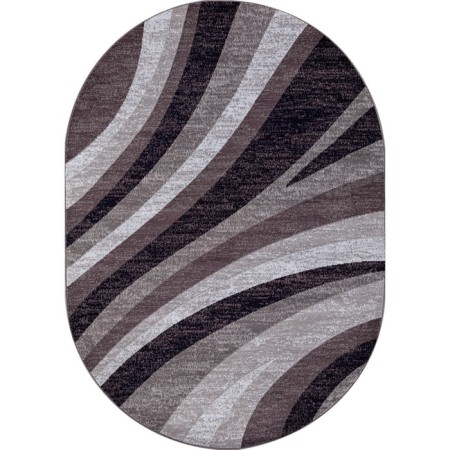 Oval carpet Merinos Silver, size 200x300 cm, color Gray-Purple-1