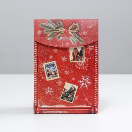Folding box "Mail", 15 x 7 x 22 cm, new year-1