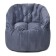Chelsea chair, size 85x85 cm, velor fabric, gray color