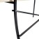 Garden bench from pine with a back "Laksi" tree, metal frame, 36x120x82cm