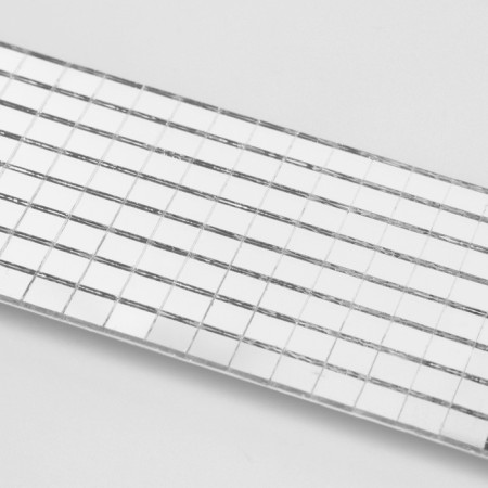 Mirror mosaic adhesive, 0.5 × 0.5 cm, 8 rows 4 cm × 1 m, silver glass-3