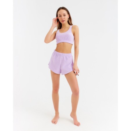 Female set (top, shorts) minku: Home Collection, Lilac color, size 44-1