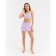 Female set (top, shorts) minku: Home Collection, Lilac color, size 44