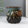 Aroma lace ceramics "Patterns and relief" Brown 8x8x8.4 cm