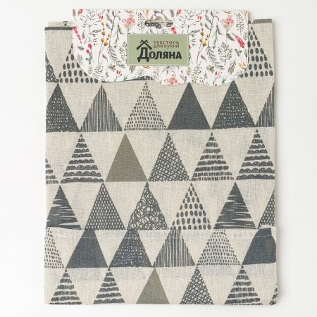 Apron Dolyana "Triangles", 60x70cm, 100%PE, Rogozhka 200 g/m-4