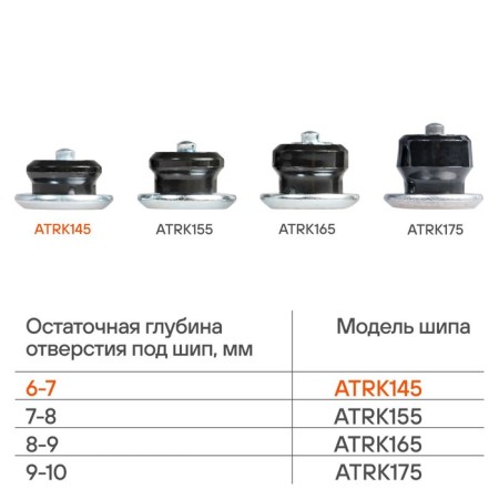 Repair spikes Airline, 7 mm, 500 pcs-1