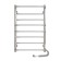 Electric towel "Sanprise" Euromix P8, 500x800 mm, left/right, chrome
