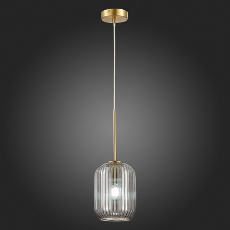 STL LUCE Sus. SL1154.323.01. Gran. 1x60 W, E27, 15.5x15.5x40 cm, brass color-2