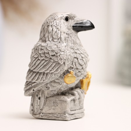 Figure "Raven with a book" 10x5x5cm-3