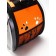 The folding bag is large, the oxford material, 42 x 30 x 25 cm, orange