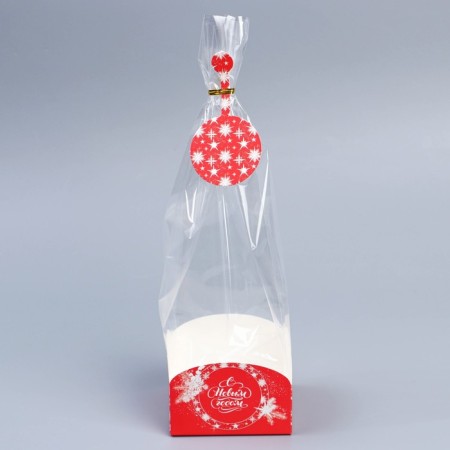 Package with the box "New Year's gift", 9 x 9 x 35 cm, New Year-2