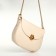 Women's bag on the Textura valve, medium size, dairy color