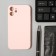 Luazon cover for the iPhone 12 Mini, Soft-Touch silicone, pink