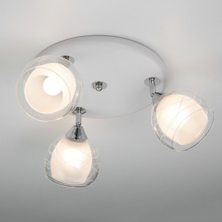 Citilux “Samba” CL158131, 36x36 cm, 3x75W, E27, black and white color-3