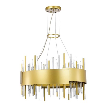 Suspended chandelier ST LUCE. SL1633.203.12. Olvera. 12x40 watts, E14, 60x60x37 cm, matte gold color-3