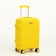 Small suitcase 20 "On a zipper, code castle, 4 wheels, yellow color