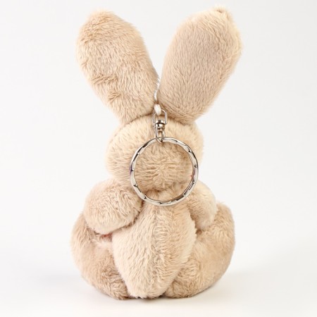 Soft toy "Rabbit with Heart", on a key fob, color mix-2
