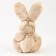Soft toy "Rabbit with Heart", on a key fob, color mix