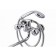 Fauzt FZS-435-21 bath mixer, two-wound, long spout, shower set, chrome