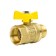 Balloon bar STI GAZ, 3/4 ", internal/outer, butterfly, for gas