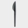 A plastic disposable “Standard” plastic knife, 16.5 cm, black color, set 12 pcs