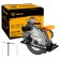 The circular DEKO DKCS1800, 1800 W, 185x20 mm, 5000 rpm, drank 65 mm