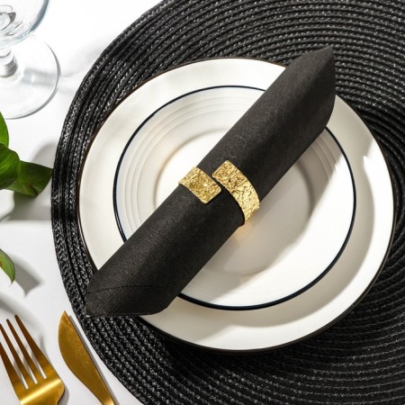 Ring for the Kawion napkin, 4.5 × 4 cm, gold color-1