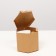Box hexagonal, with a window, craft, 10 x 10 x 10 cm